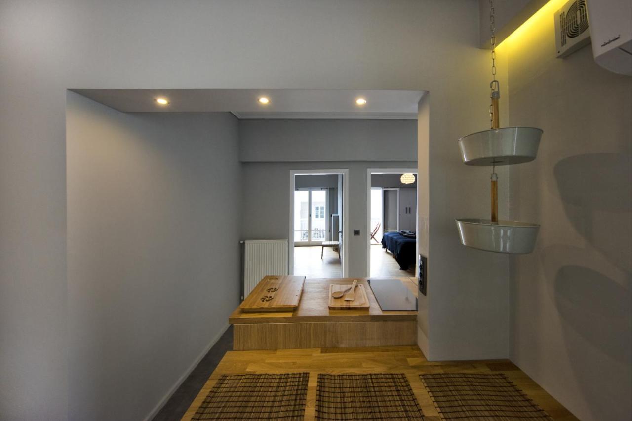 Apartmán Super Modern Minimal Flat Nr Metro & Arch. Museum Atény Exteriér fotografie