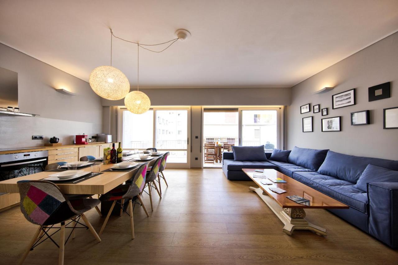 Apartmán Super Modern Minimal Flat Nr Metro & Arch. Museum Atény Exteriér fotografie