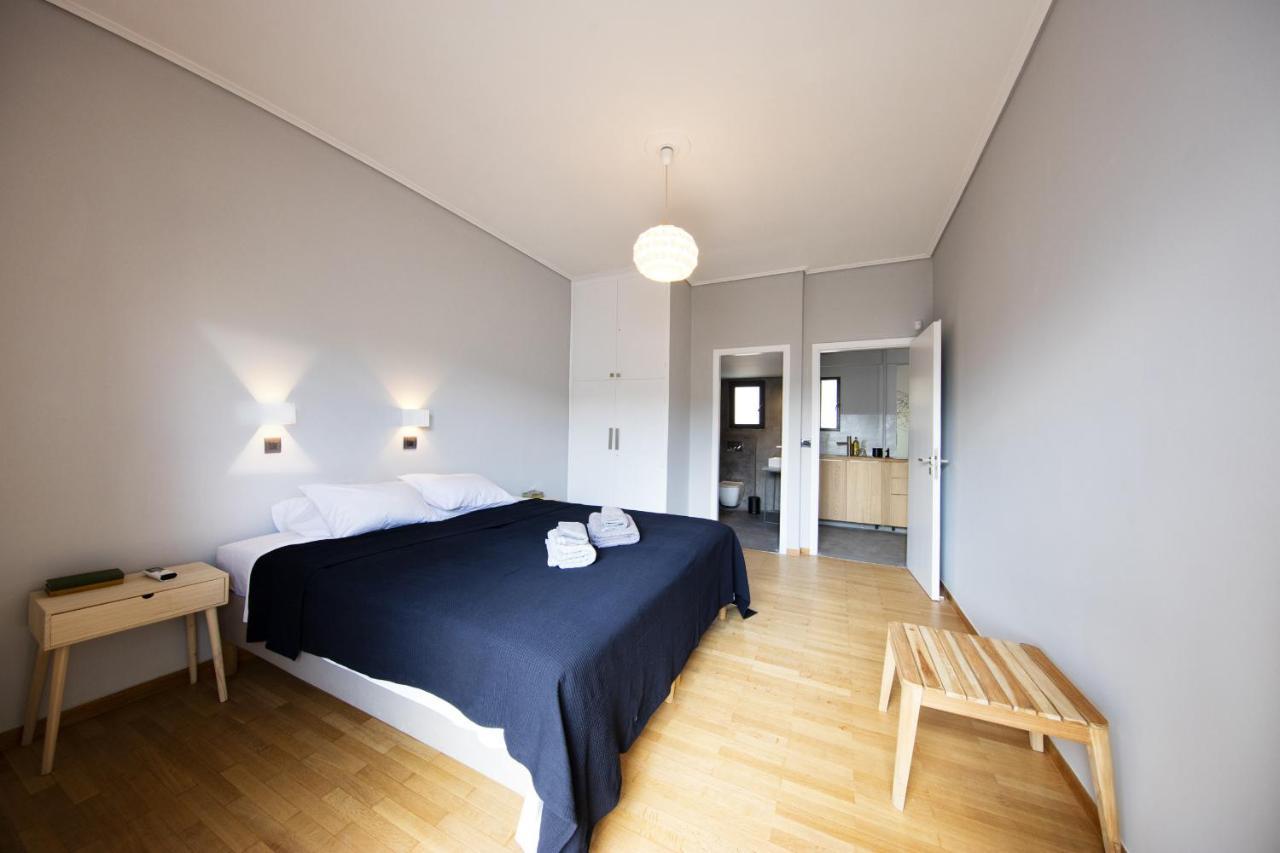Apartmán Super Modern Minimal Flat Nr Metro & Arch. Museum Atény Exteriér fotografie