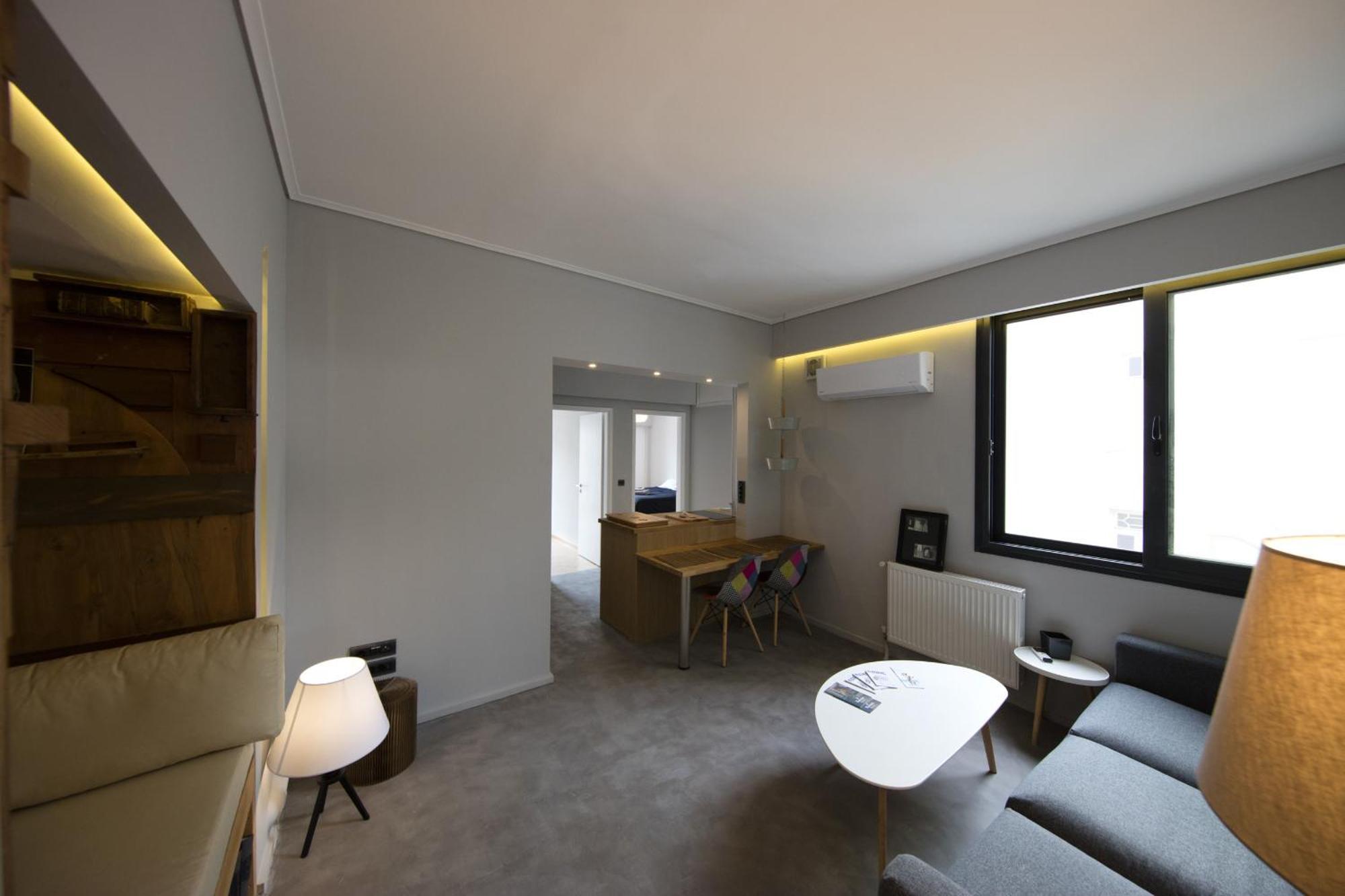 Apartmán Super Modern Minimal Flat Nr Metro & Arch. Museum Atény Exteriér fotografie